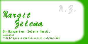 margit zelena business card